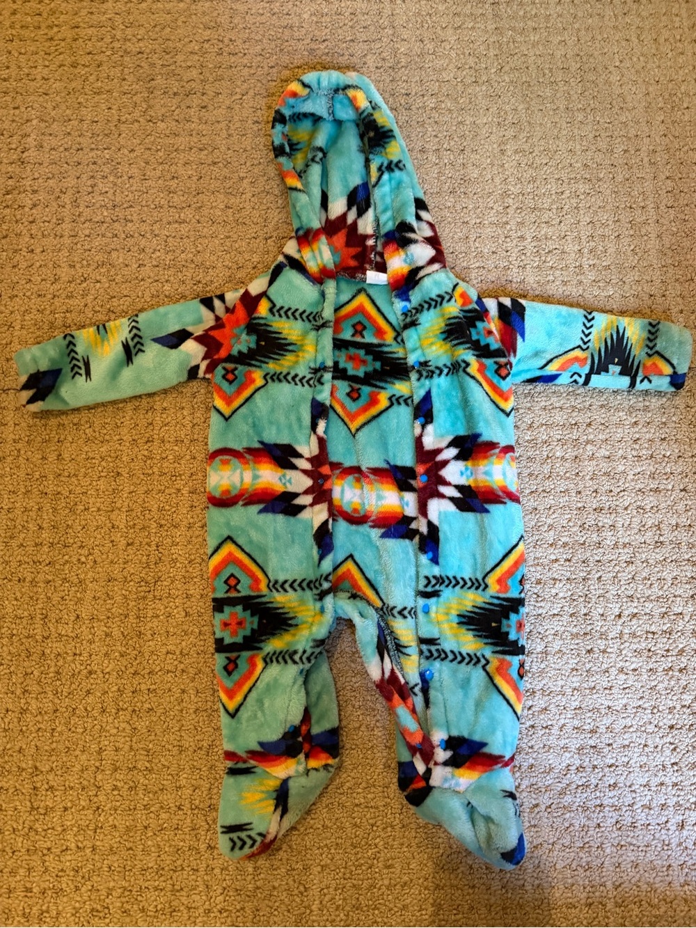 Southwest fleece onesie